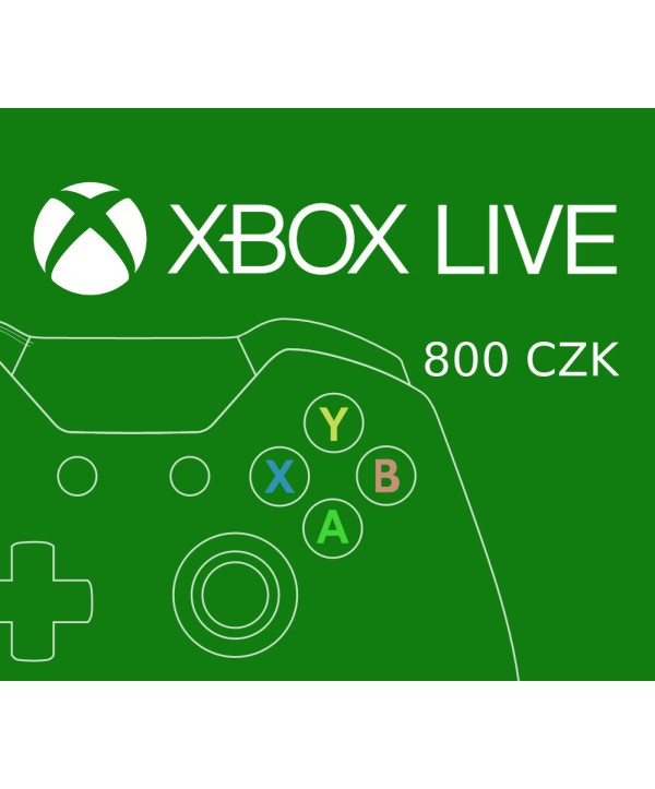 XBOX Live CZK 800 Prepaid Card CZ Xbox One Key 